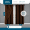 Cortina Blackout PVC Colorida com Voil Liso e Ilhós Corta-Luz 100% 2,80 m x 2,30 m - Tabaco