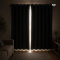 Cortina Blackout PVC Colorida com Voil Liso e Ilhós Corta-Luz 100% 2,80 m x 2,30 m - Tabaco