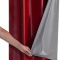 Cortina Blackout PVC com Tecido Voil 2,00 m x 1,40 m - Vermelha