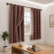 Cortina Blackout PVC com Voil Xadrez e Ilhós Corta-Luz 100% 2,00 m x 1,40 m - Tabaco