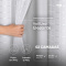 Cortina Blackout PVC com Voil Xadrez e Ilhós Corta-Luz 100% 2,80 m x 1,60 m - Branco