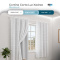 Cortina Blackout PVC com Voil Xadrez e Ilhós Corta-Luz 100% 2,80 m x 1,60 m - Branco