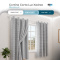 Cortina Blackout PVC com Voil Xadrez e Ilhós Corta-Luz 100% 2,80 m x 1,60 m - Cinza