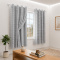 Cortina Blackout PVC com Voil Xadrez e Ilhós Corta-Luz 100% 2,80 m x 1,60 m - Cinza
