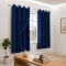 Cortina Blackout PVC com Voil Xadrez e Ilhós Corta-Luz 100% 2,80 m x 1,60 m - Marinho