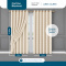 Cortina Blackout PVC com Voil Xadrez e Ilhós Corta-Luz 100% 2,80 m x 2,30 m - Bege
