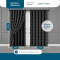 Cortina Blackout PVC com Voil Xadrez e Ilhós Corta-Luz 100% 2,80 m x 2,30 m - Preto
