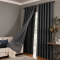 Cortina Blackout PVC com Voil Xadrez e Ilhós Corta-Luz 100% 2,80 m x 2,30 m - Preto