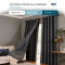 Cortina Blackout PVC com Voil Xadrez e Ilhós Corta-Luz 100% 2,80 m x 2,30 m - Preto
