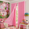 Cortina Blackout PVC com Voil Xadrez e Ilhós Corta-Luz 100% 2,80 m x 2,30 m - Rosa