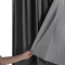 Cortina Blackout PVC corta 100 % a luz 2,80 m x 1,60 m Prateada
