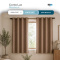 Cortina Blackout PVC Corta-Luz 100% com Ilhós 2,80 m x 1,60 m - Avelã