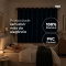 Cortina Blackout PVC Corta-Luz 100% com Ilhós 2,80 m x 1,60 m - Azul
