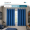 Cortina Blackout PVC Corta-Luz 100% com Ilhós 2,80 m x 1,60 m - Azul