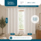 Cortina Blackout PVC Corta-Luz 100% com Ilhós 2,80 m x 1,60 m - Branco