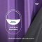 Cortina Blackout PVC Corta-Luz 100% com Ilhós 2,80 m x 1,60 m - Lilás