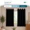 Cortina Blackout PVC Corta-Luz 100% com Ilhós 2,80 m x 1,60 m - Preto