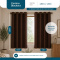 Cortina Blackout PVC Corta-Luz 100% com Ilhós 2,80 m x 1,60 m - Tabaco
