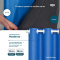 Cortina Blackout PVC Corta-Luz 100% com Ilhós 2,80 m x 2,30 m - Azul