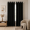 Cortina Blackout PVC Corta-Luz 100% com Ilhós 2,80 m x 2,30 m - Preto
