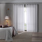 Cortina Duplex Valência Barrada 5,40 m x 2,80 m Branco Bella Janela