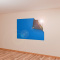 Cortina Painel Blackout com Fixador 1,40 m x 2,55 m Azul