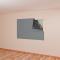 Cortina Painel Blackout com Fixador 1,40 m x 2,55 m Cinza