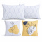 Kit Cama Casal 7 peças Percal 300 fios Basic Cinza - Leaves