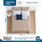 Kit Cama King 7 Peças Cobre Leito Micropercal 400 Fios Basic Bege - Moon com Fronhas e Capas de Almofada