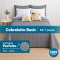 Kit Cama King 7 Peças Cobre Leito Micropercal 400 Fios Basic Cinza - Leaves com Fronhas e Capas de Almofada
