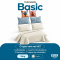Kit Cama King 7 Peças Cobre Leito Micropercal 400 Fios Basic Marfim - Jaquar com Fronhas e Capas de Almofada