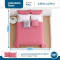 Kit Cama King 7 Peças Cobre Leito Micropercal 400 Fios Basic Rosê - Garden com Fronhas e Capas de Almofada
