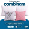 Kit Cama King 7 Peças Cobre Leito Micropercal 400 Fios Basic Rosê - Garden com Fronhas e Capas de Almofada
