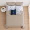Kit Cama King 7 peças Percal 300 fios Basic Bege- Moon