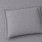 Kit Cama King 7 peças Percal 300 fios Basic Cinza - Leaves