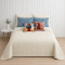 Kit Cama King 7 peças Percal 300 fios Basic Marfim - Jaquar