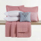 Kit Cama King 7 peças Percal 300 fios Basic Rosê- Garden