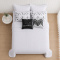 Kit Cama Queen 7 peças Percal 300 fios Basic Branco - Ethnic