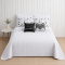 Kit Cama Queen 7 peças Percal 300 fios Basic Branco - Ethnic