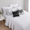 Kit Cama Queen 7 peças Percal 300 fios Basic Branco - Ethnic