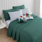 Kit Cama Queen 7 peças Percal 300 fios Basic Verde - Mountains