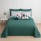 Kit Cama Queen 7 peças Percal 300 fios Basic Verde - Mountains