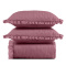 Kit Colcha Cobre Leito 200 fios Casal 3 Peças Bella Babado Rosa