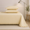 Kit Colcha Cobre Leito 200 fios Queen 3 Peças Bella Babado Marfim