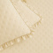 Kit Colcha Cobre Leito 200 fios Queen 3 Peças Bella Babado Marfim