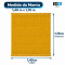 Manta Xale Doha para Sofá e Cama 100% Algodão com Franjas 1,40 m x 1,70 m - Amarelo