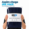 Manta Xale Doha para Sofá e Cama 100% Algodão com Franjas 1,40 m x 1,70 m - Azul Marinho