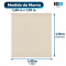 Manta Xale Doha para Sofá e Cama 100% Algodão com Franjas 1,40 m x 1,70 m - Marfim