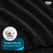 Manta Xale Doha para Sofá e Cama 100% Algodão com Franjas 1,40 m x 1,70 m - Preto