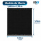 Manta Xale Doha para Sofá e Cama 100% Algodão com Franjas 1,40 m x 1,70 m - Preto